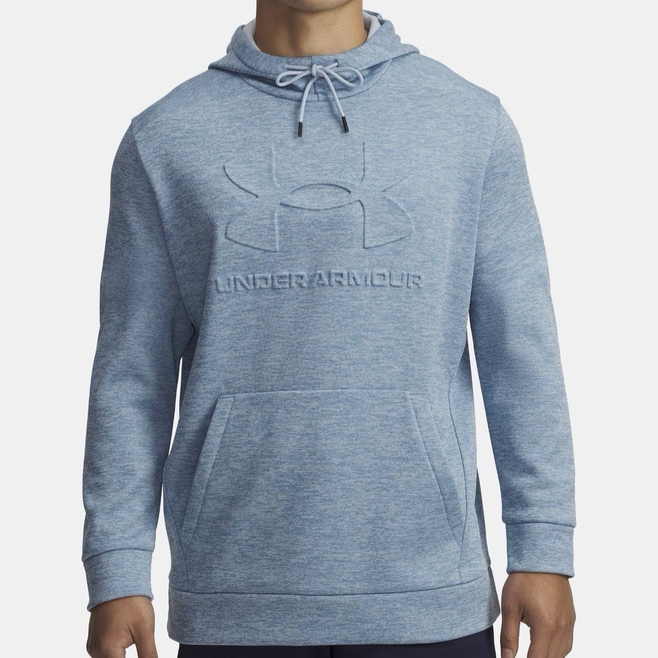 Under Armour UA Fleece Twist Pullover Hoodie Blue Calm 6011638-453 Mens Size L