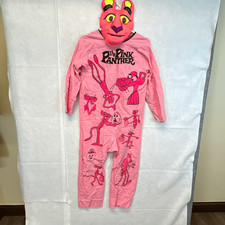 De colección 1972 Pantera Rosa Niño Disfraz Máscara United Artists Defectos Manchas