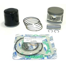 New 77mm Bore 1mm Over Top End Rebuild Kit Fits Kawasaki By 54-255-24