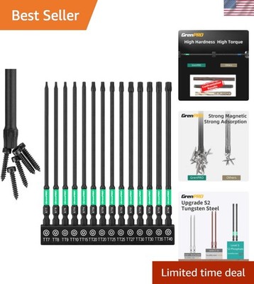 14-Piece Magnetic Torx Bit Set: Durable, Tamper-Proof & Versatile and Secure