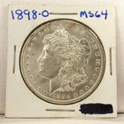 1898 O Morgan Silver Dollar AU/BU