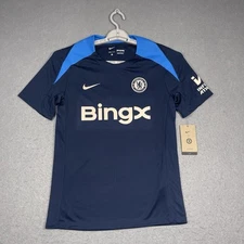 Chelsea Jersey Men Small Navy Blue Nike Strike Dri FIT Slim Football Soccer