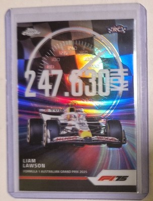 Top 2025 Topps Chrome Formula 1 F1 Top Speed REFRACTOR #TS-6 Liam Lawson