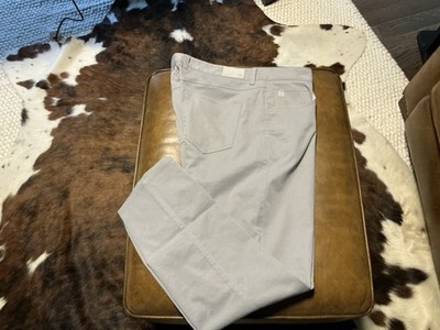 Peter Millar Pants Mens 38x30 Grey EB66 Performance 5 Pocket Trouser