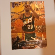 Fleer 1996-97 Metal Shredders Gary Payton #243 Seattle Supersonics NBA Insert