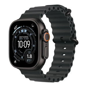 Apple Watch Ultra 3 49mm GPS Cellular Titanium Case w Black Ocean Band MF0J4LW/A
