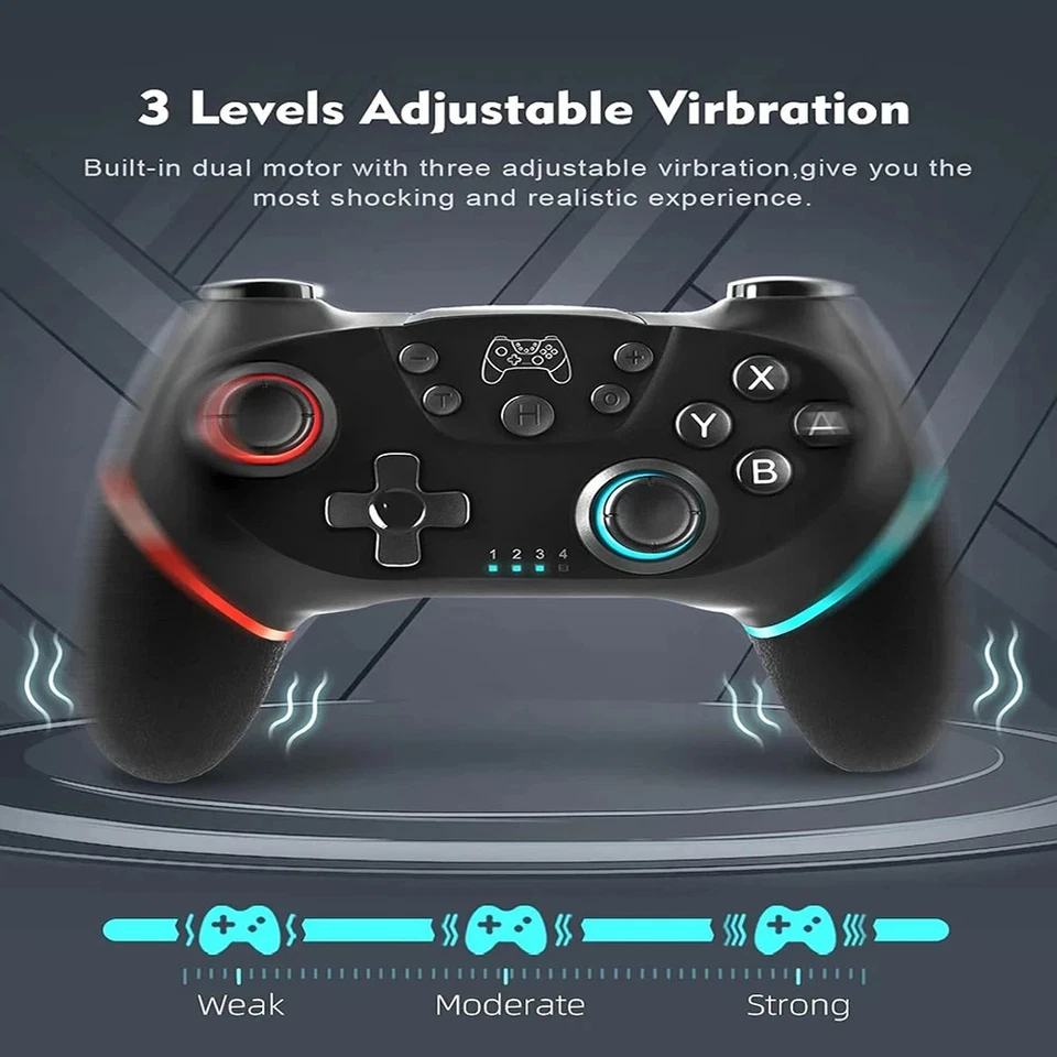 CONTROLLER WIRELESS-BLUETOOTH COMPATIBILE CON NS/NS LITE/NS/ OLED/ANDROID/PC!!! - Immagine 4 di 4