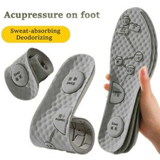 Foot Acupressure Insole Men Women Soft Breathable Sports Cushion Inserts Sweat-a