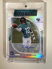 Panini 2025 Donruss Optic Travis Hunter Rookie Auto Prizm #3 Jaguars Football