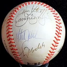 1990 CHICAGO CUBS TEAM (18) GREG MADDUX ANDRE DAWSON AUTOGRAPHED ONL BASEBALL