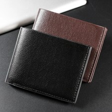 Fashion Short Men's Wallet PU Leather Men Wallets Multiple Card Slots ID/Credit