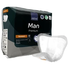Abena Premium Man Male Incontinent Pad 9 X 11.4 Inch 1000021336 15 Ct