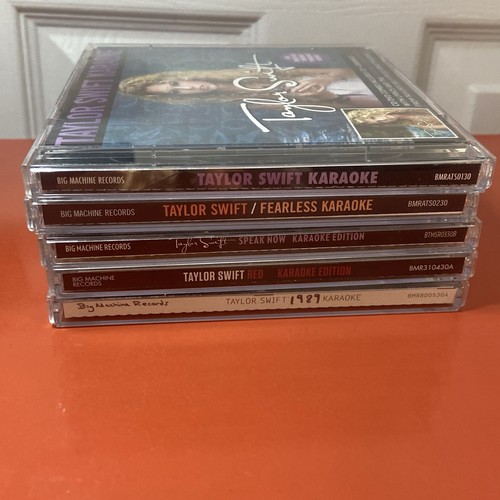 LOT of 5 Taylor Swift "Karaoke" [CD+DVD] Sets - Authentic + Great Condition