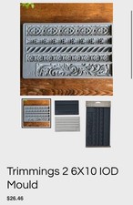 Iron Orchid Designs IOD  Trimmings 2  Mould - Pre-Owned. Used Once