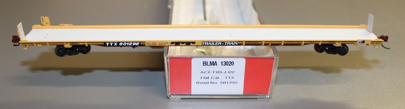 BLMA Models N Scale ACF F89-K 89' Flat Car - TTX