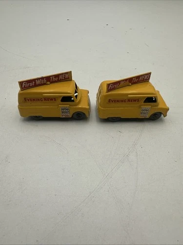 1 VINTAGE LESNEY MATCHBOX YELLOW EVENING NEWS VAN  #42 GRAY WHEELS, VERY CLEAN!