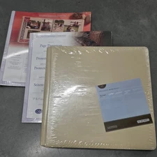 Creative Memories 12x12 Beige Album with Sealed Natural Pages + Page Protectors
