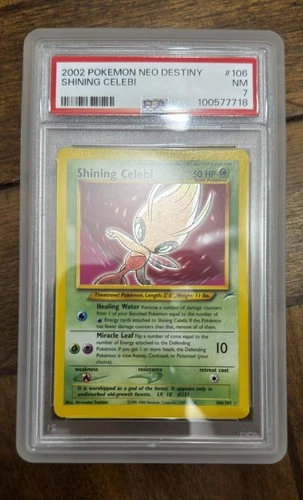 Shining Celebi 106/105 2002 Pokemon Neo Destiny PSA 7