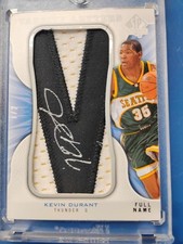 Kevin Durant 2008-09 SP Authentic - Varsity Letters Veterans  #VV-KD #1 of 2  AU