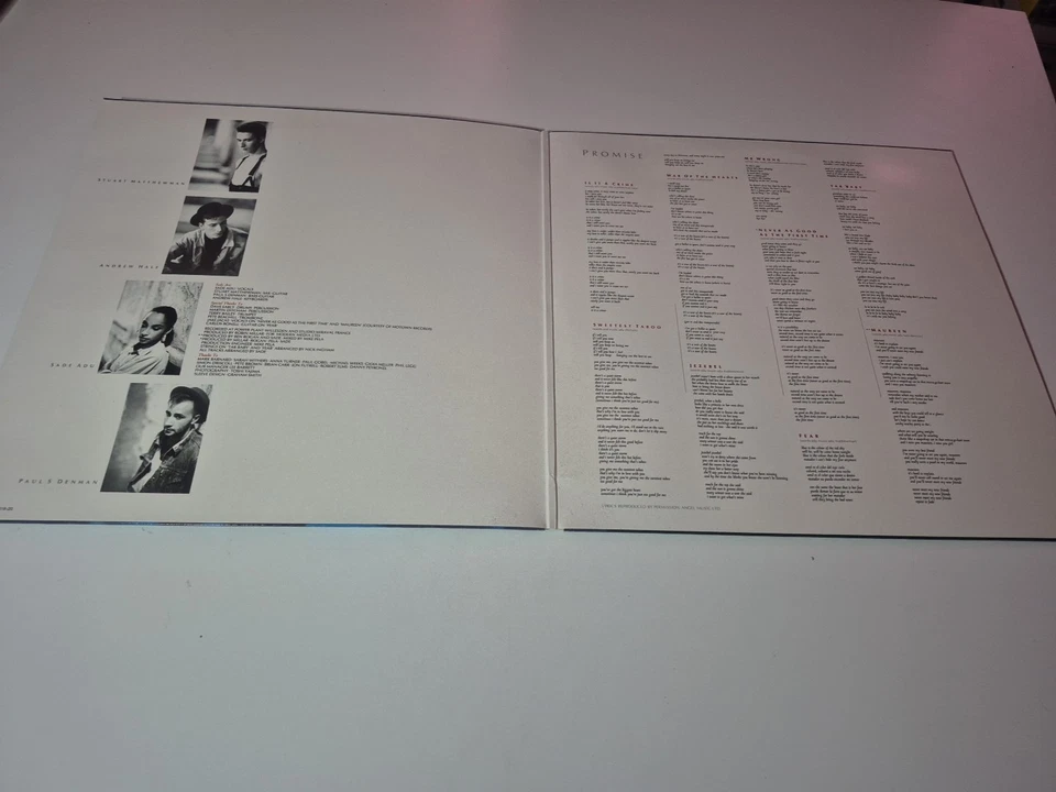 🎧 Vinyl LP " Sade - Promise " - Photo 3/4