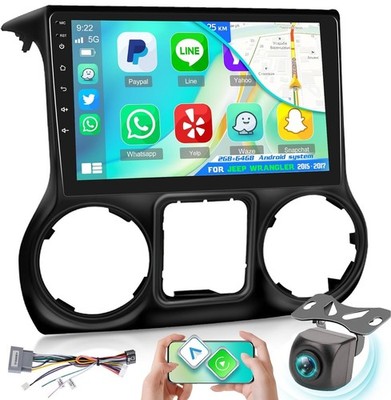 2G+64G 10 inch Screen for Jeep Wrangler Radio 2015-2017, Android Wrangler Car St