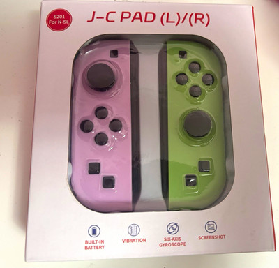 Nintendo J-C PAD (L/R) S201 Controller Set Rosa/Grün kabellos TurboGyro (Privat)