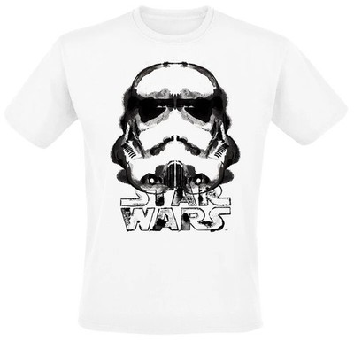 Star Wars T-Shirt Herren Stormtrooper - Ink Helmet weiß
