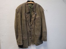 Lederjacke Trachtenjacke Gr. 29 Leder Oktoberfest Edelwei&szlig; Kn&ouml;pfe #264757