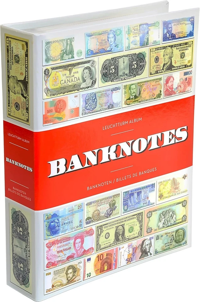 Álbum de monedas multicolor - Almacenar, proteger y exhibir 300 billetes elegantemente Foto 3 de 4