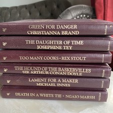 Set Of 6 Vintage Leatherette Books “The Collection Of Mystery Classics “