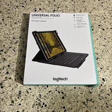 Logitech Universal Folio Keyboard Case for Tablet 9-10" - Wireless Bluetooth