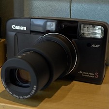 Canon Autoboy S Panorama Black Film Camera Excellent Condition Compact