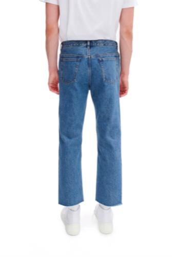 A.P.C. Rudie Straight Fit Jeans Men's Indigo Raw Hem 32 New $265    COEVP-H09127