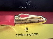 CLETO MUNARI penna stilografica Impronte ARGENTO 925 coral Saul Bellow garanzia