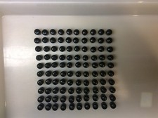 Lot of 200, Black Vinyl Rubber Flexible Round Tube End Cover Caps, ID: 5/8"