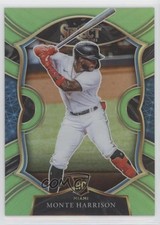 2021 Panini Select Concourse Neon Green Prizm 41/99 Monte Harrison #57 0t2