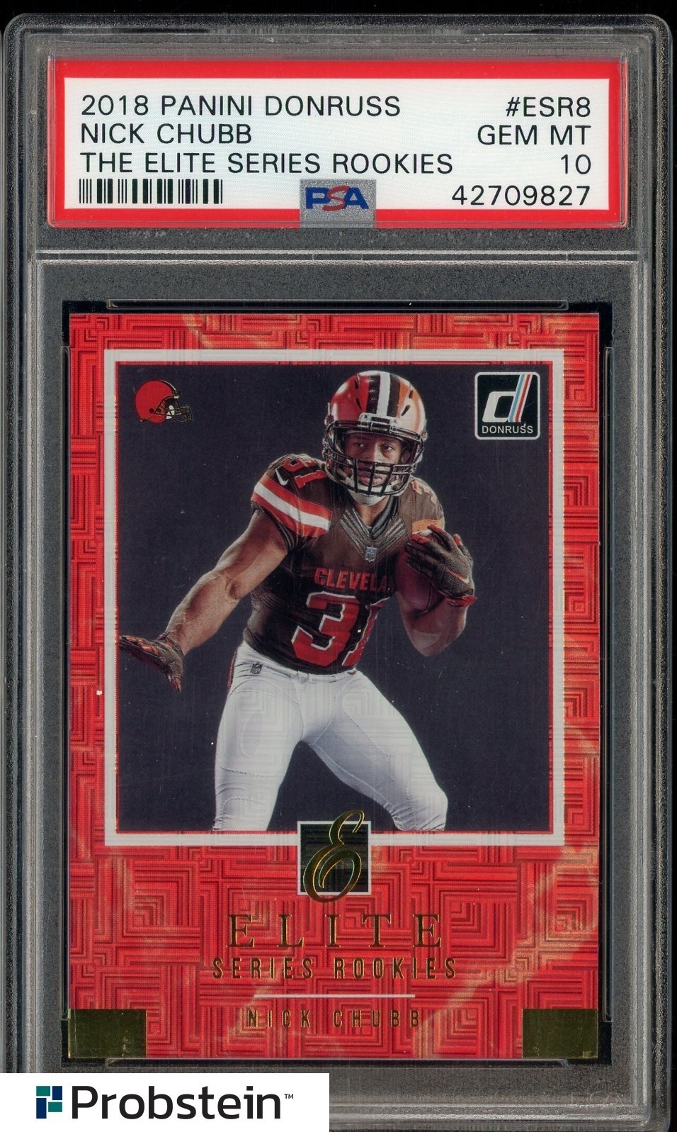 Nick Chubb Panini Donruss the Elite Series Rookies #ESR8 Base