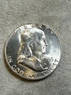 1955 P Franklin Silver Half Dollar UNC MS BU UNC Uncirculated Nice Coin See 8167