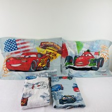 Disney Cars 2 Full Sheet Set with Lightning McQueen Francesco Cotton Blend