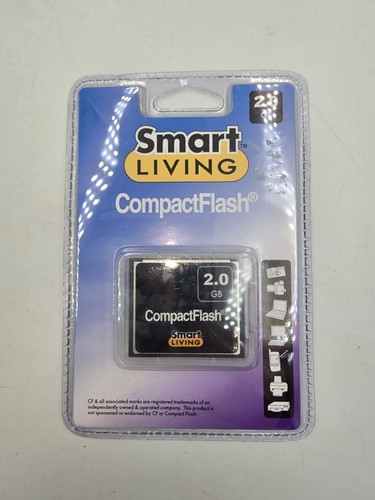Smart Living 2 GB Compact Flash Memory Card Set Factory Sealed