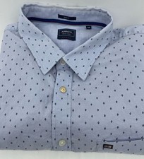 Arrow Sport Men's Button Down Dress Shirt, Point Collar, Slim Fit, Men's Size 46
