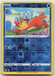 Buizel 038/172 Brilliant Stars Reverse Holo Common