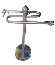 Freestanding 11" Countertop S-Style Hand Towel Holder Matte Silver