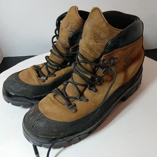 DANNER Mens Size 9.5 Combat Hiker Brown/Black Leather Boots Made In USA 43513X