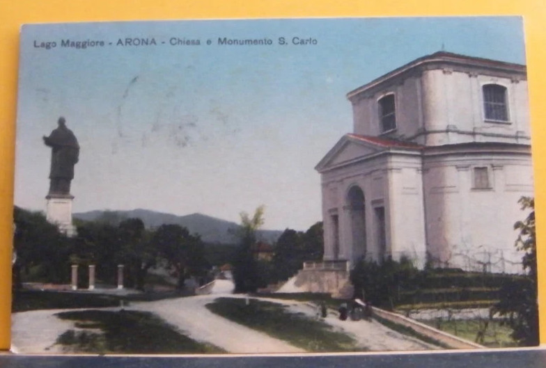 AR) ARONA CHIESA E MONUMENTO SAN CARLO FP VG 1921