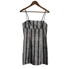 Faux Snakeskin Mini Dress M Urban Outfitters Spaghetti Strap Sheath Short Party