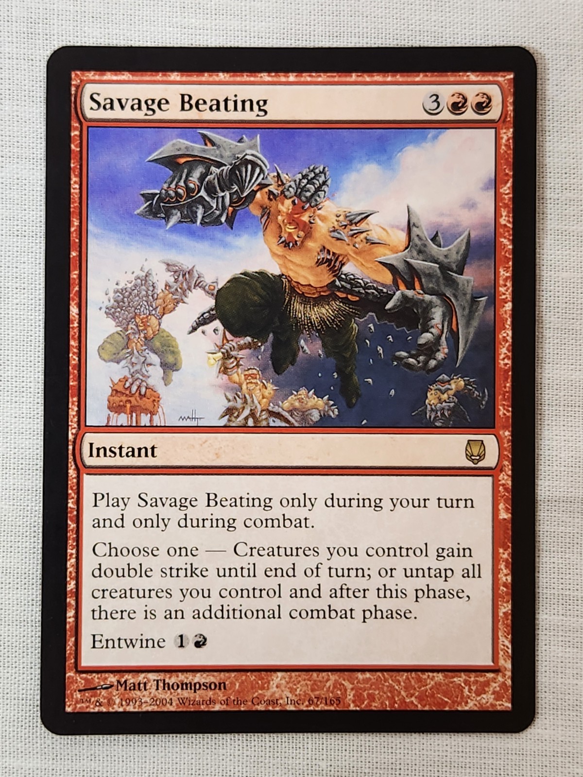NM Savage Beating Darksteel Mtg Magic the Gathering