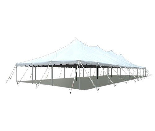 30x100 Pole Tent Premium Party Event Canopy Waterproof Sectional Vinyl Top USED