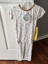 NWT 2pc Milkberry Dinosaur Print Bamboo Shirt  Pants Pajamas sz 5t