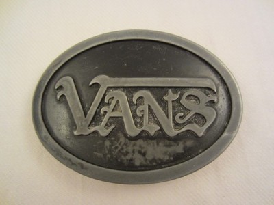 VANS OFF THE WALL GÜRTELSCHNALLE BELT BUCKLE SKATEBOARD SKATER SURFER OVAL RAR V